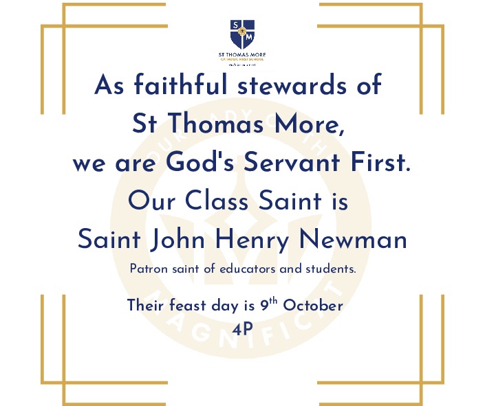 As stewards of st thomas more we are gods servant first 11